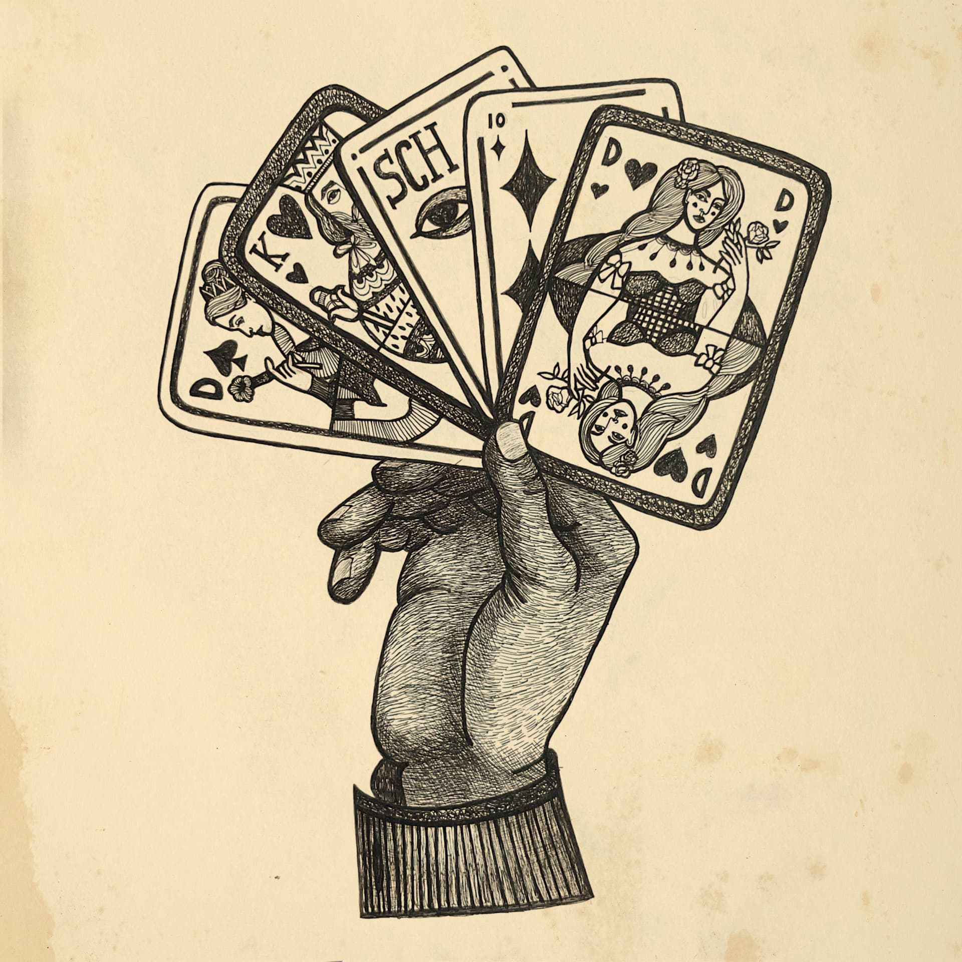 Schmalgauzen covers, Paper, pen, ink, 2021–2026 (6)