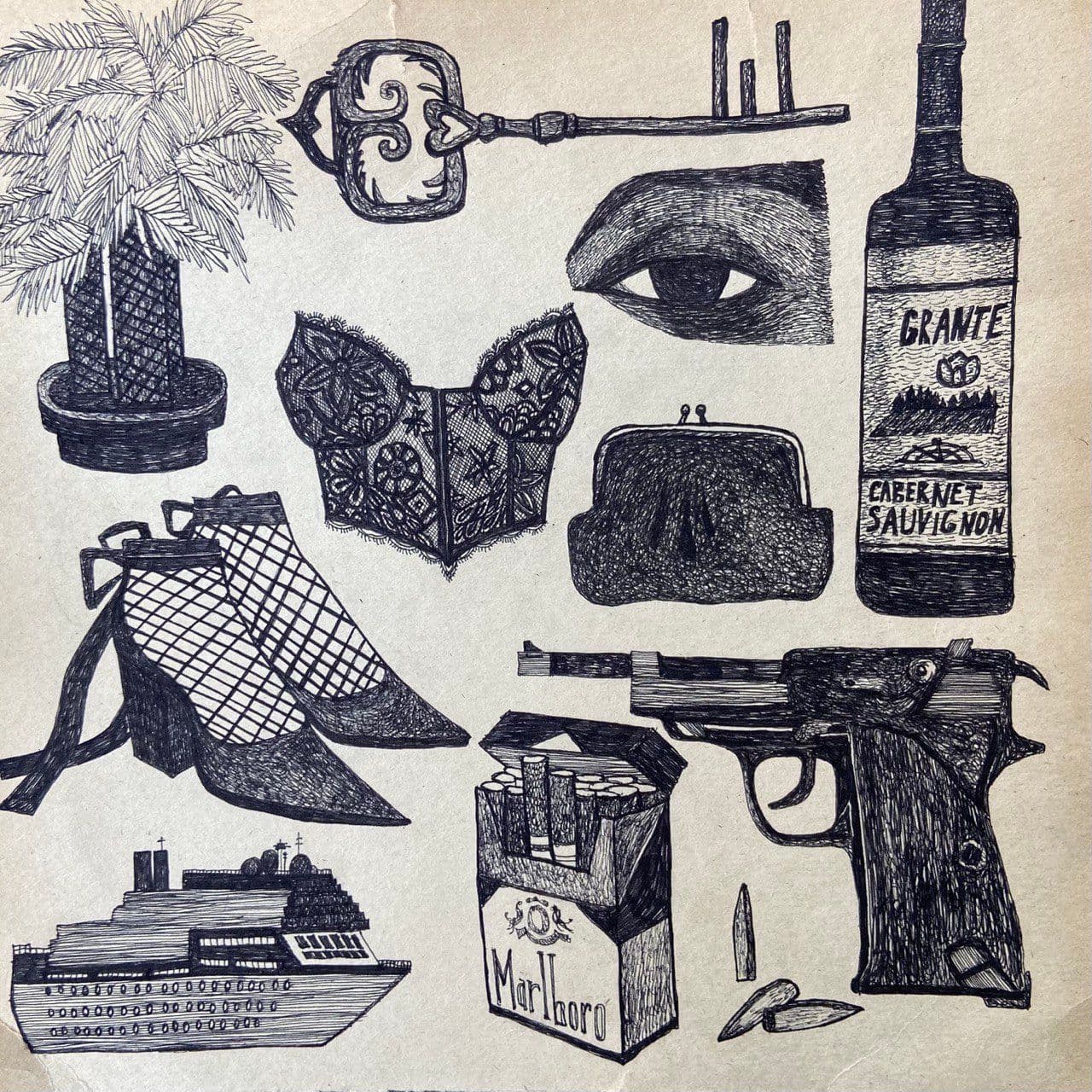 Schmalgauzen covers, Paper, pen, ink, 2021–2026 (14)