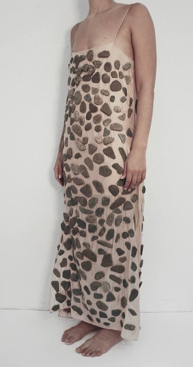 Invisibility — Textile, stones, 2025
