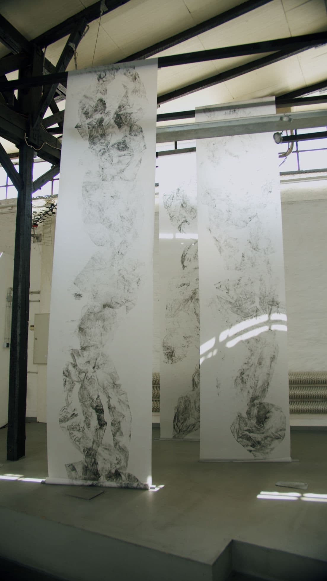 Archive of Dreams — Monotype print, tracing paper, typography ink, 2025